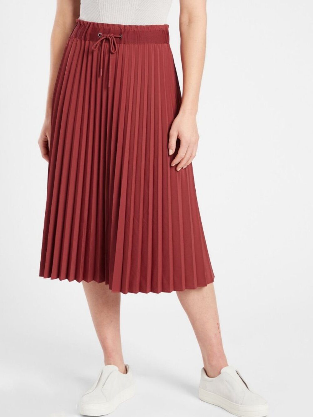 Athleta Hayes Pleated Midi Skirt